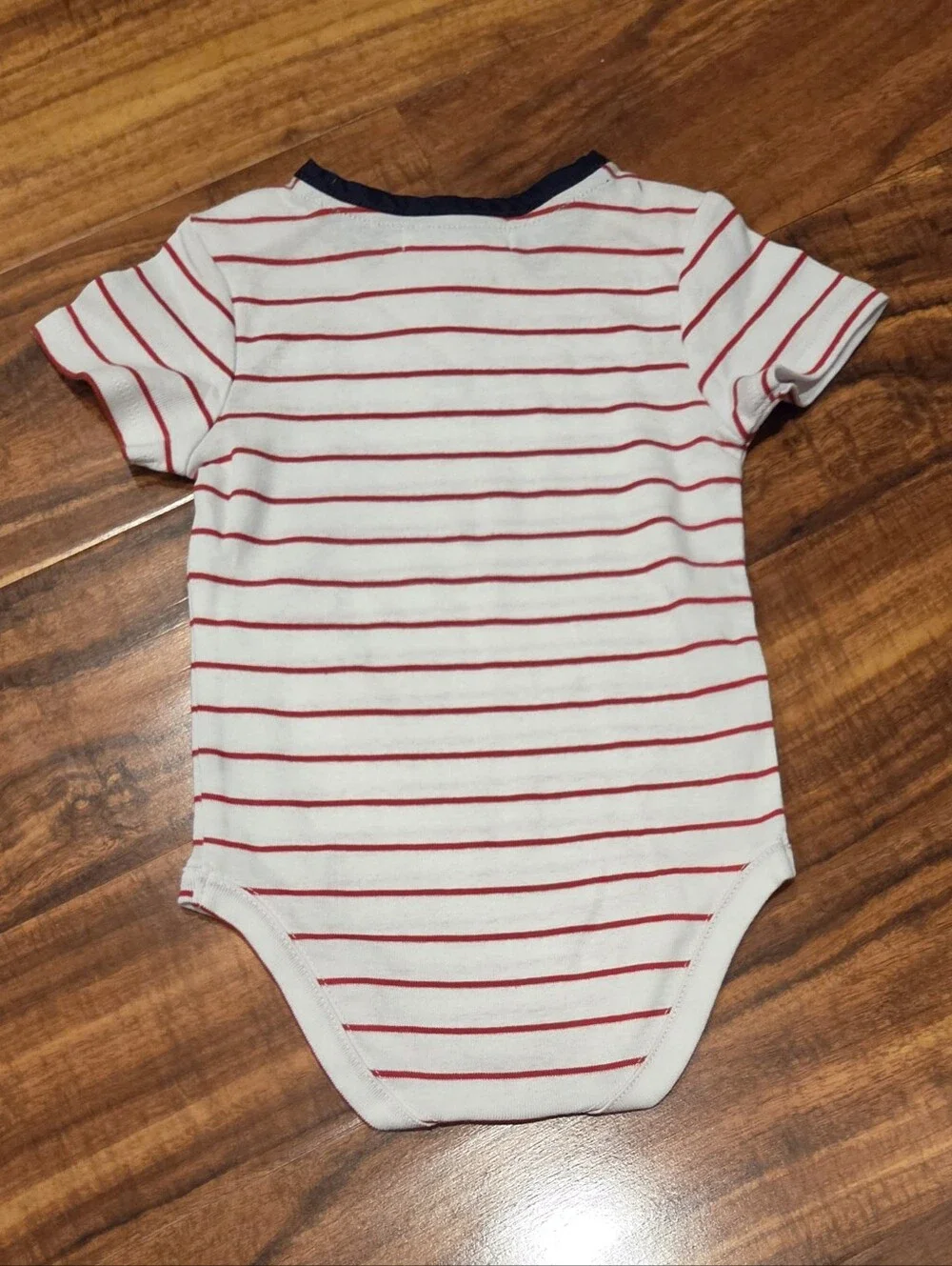 Janie and Jack NWT 6-12 Months Red Striped Sailboat Bodysuit, Suspender Shortall